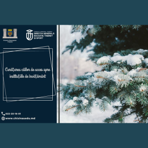 Curățarea căilor de acces spre instituțiile de învățământ