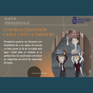 CUM REACȚIONĂM ÎN CAZUL UNUI CUTREMUR?